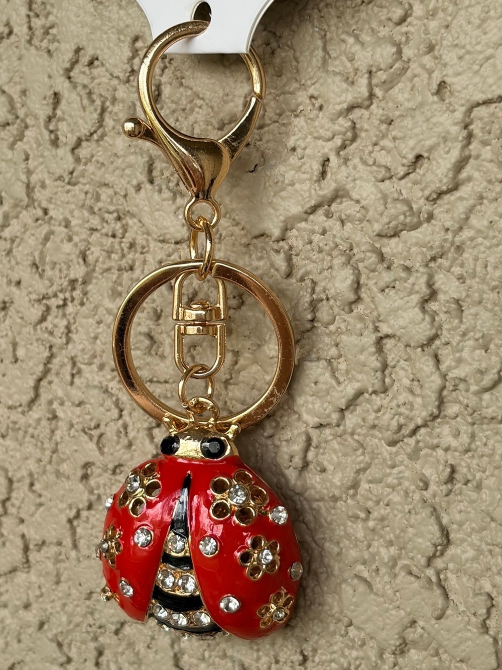 Red Ladybug Keychain Charm - Picture 3 of 5